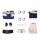 Women Anime BanG Dream! Fuji Miyako Cosplay Costume Purple Wig