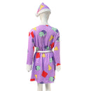 Women Anime K-Pop: Demon Hunters Zoey Cosplay Costume Warm Purple Pajamas - AwwwCos