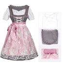 Women Beer Festival Oktoberfest Party Cosplay Costume Gray Dress - AwwwCos