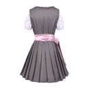 Women Beer Festival Oktoberfest Party Cosplay Costume Gray Dress - AwwwCos