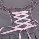 Women Beer Festival Oktoberfest Party Cosplay Costume Gray Dress - AwwwCos