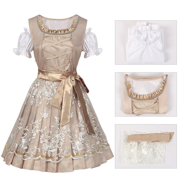 Women Beer Festival Oktoberfest Party Cosplay Costume Lace Apron - AwwwCos