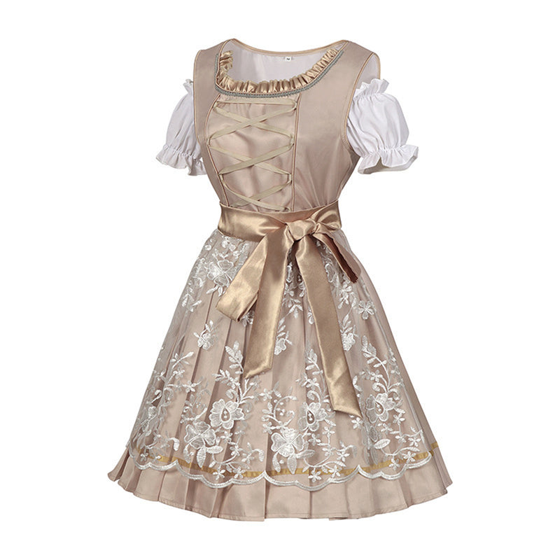 Women Beer Festival Oktoberfest Party Cosplay Costume Lace Apron - AwwwCos