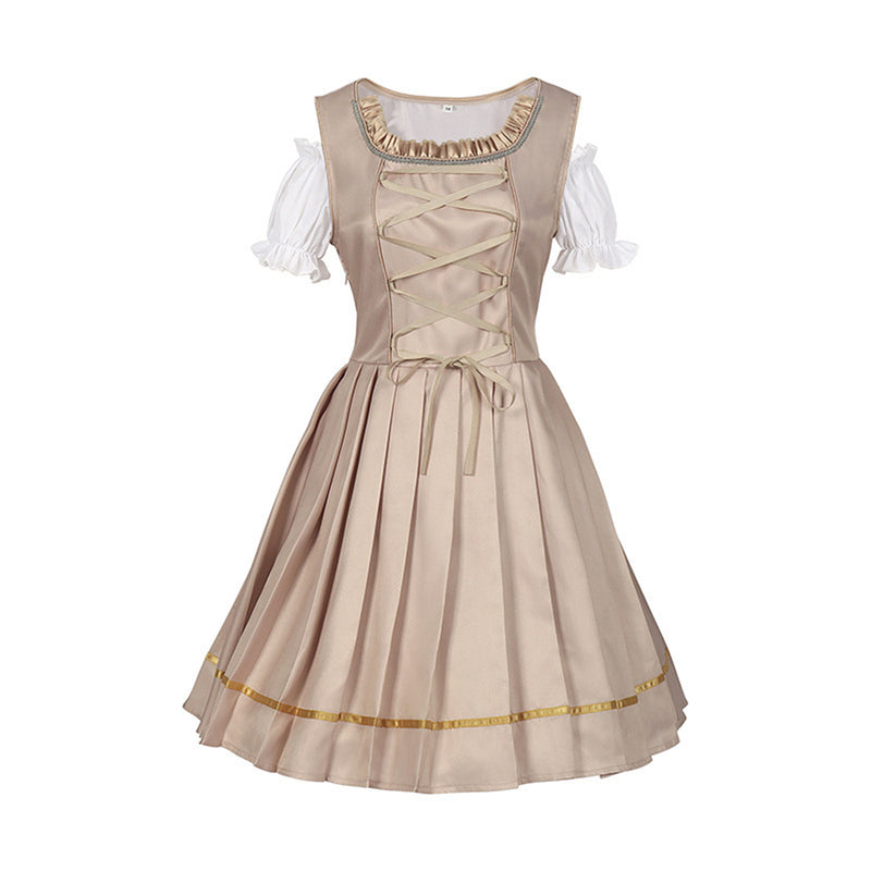 Women Beer Festival Oktoberfest Party Cosplay Costume Lace Apron - AwwwCos