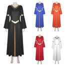 Women Bi Color Bell Long Sleeve Dress Church Robe Praisewear - AwwwCos