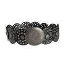 Women Boho Disc Wide Western Leather Belt Vintage Concho Waist Sashes