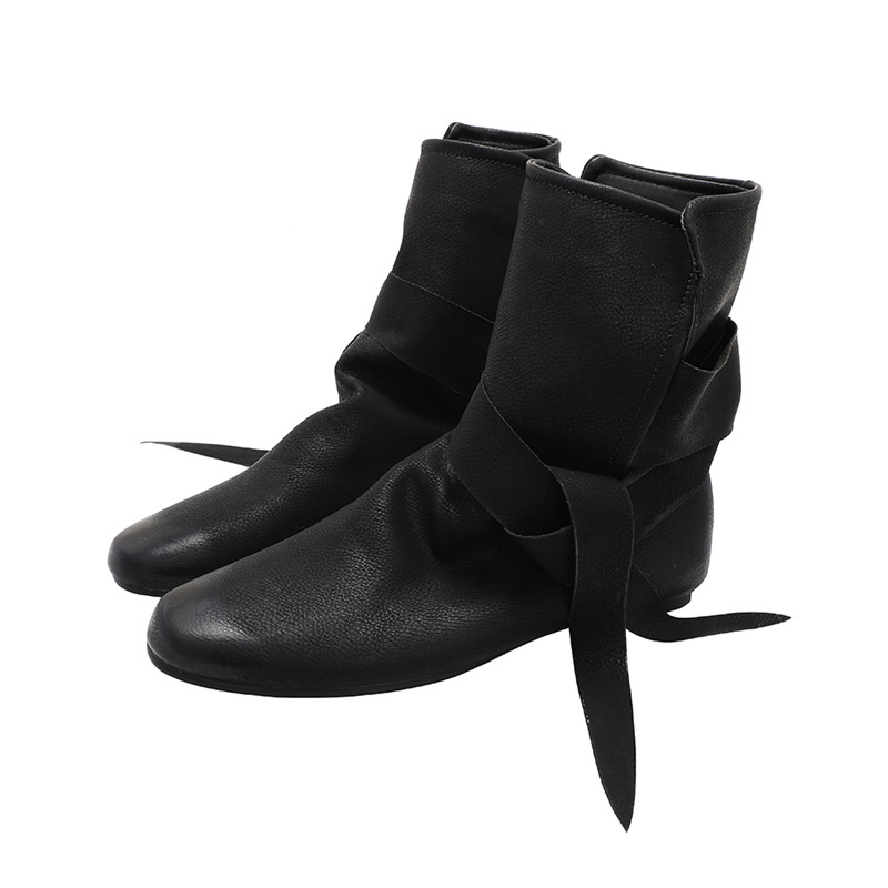 Women Bow Strap Ankle Shoes Women Thin Flat Martin Boots - AwwwCos