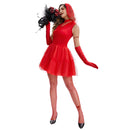 Women Bride Cosplay Red Gothic Wedding Dress Goth Bride The Dead Costume - AwwwCos