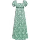 Women Bridgetown Cosplay Costume Square Neckline High Waist Tea Dress - AwwwCos