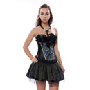 Women Bustier Lingerie Peacock Feather Corsets Dress Bodshaper Bodice - AwwwCos