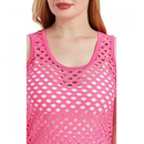 Women Casual Neon Fishnet Tank Slim Fit Party Blouse Vest - AwwwCos