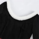 Women Christmas Cosplay Print Dress Stage Performance Costumes