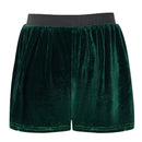 Women Christmas Party Elf Cosplay Costume Green Sleeveless Dress Shorts Hat - AwwwCos