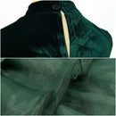 Women Christmas Party Elf Cosplay Costume Green Sleeveless Dress Shorts Hat - AwwwCos