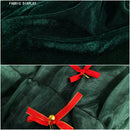 Women Christmas Party Elf Cosplay Costume Green Sleeveless Dress Shorts Hat - AwwwCos