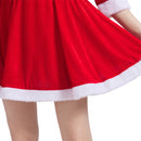 Women Christmas Party Event Cosplay Costume Hooded Red Dress - AwwwCos