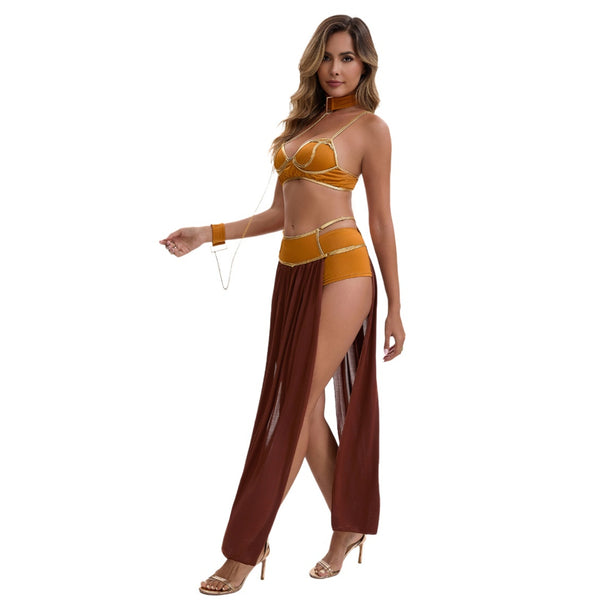 Women Cleopatra Greek Goddess Cosplay Costume Ancient Roman Warrior Outfit