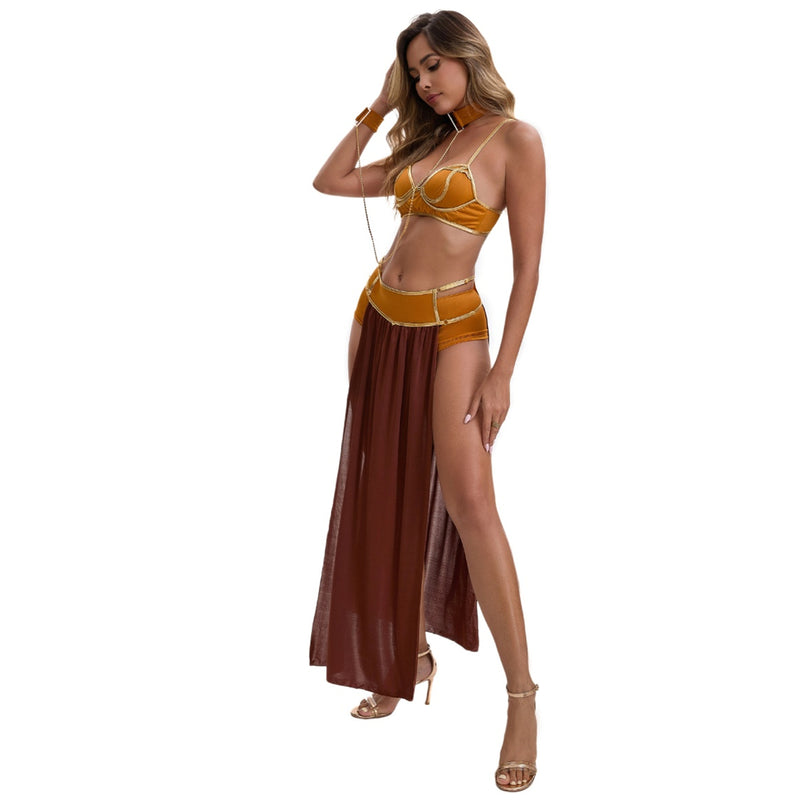 Women Cleopatra Greek Goddess Cosplay Costume Ancient Roman Warrior Outfit - AwwwCos