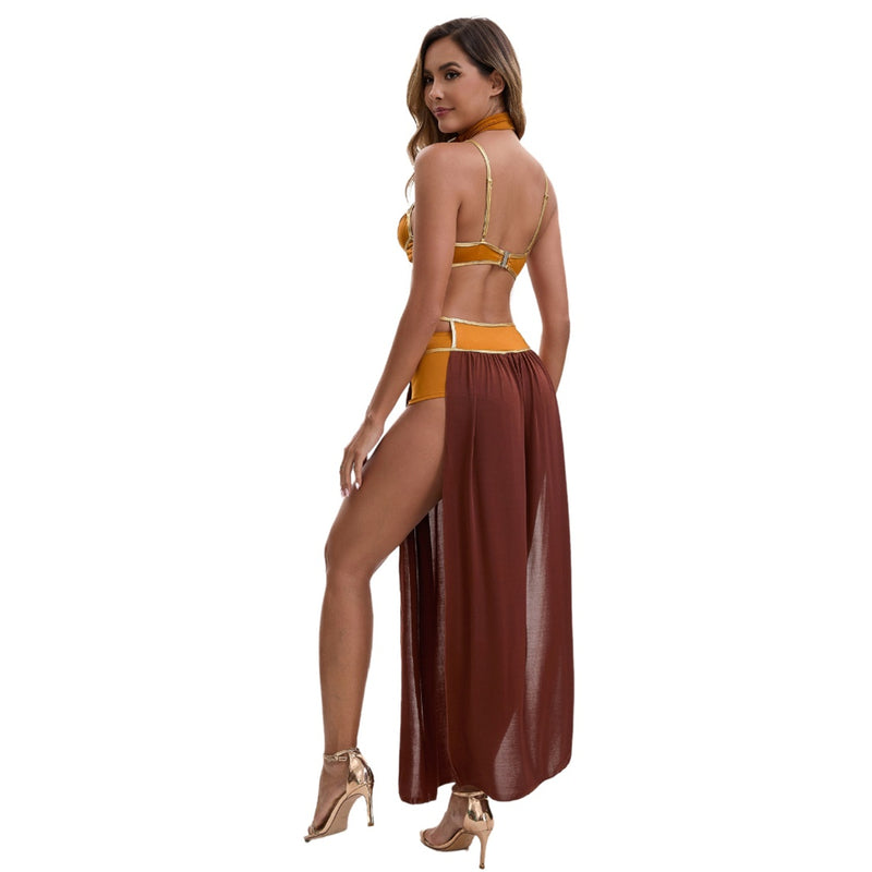 Women Cleopatra Greek Goddess Cosplay Costume Ancient Roman Warrior Outfit - AwwwCos