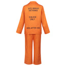 Women Cool Prisoner Uniform Cosplay Costume Orange Outfits - AwwwCos