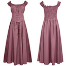 Women Darkness Corset Summer Renaissance Dress with Pocket - AwwwCos