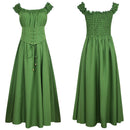 Women Darkness Corset Summer Renaissance Dress with Pocket - AwwwCos