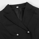 Women Double Breasted Victorian Coat Tuxedo Gothic Lace Hem Tailcoat - AwwwCos