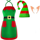 Women Elf Cosplay Costume Play Set Apron Plush Hat Ear for Party - AwwwCos