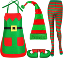 Women Elf Cosplay Costume Play Set Apron Plush Hat Ear for Party - AwwwCos