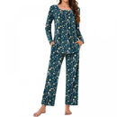 Women Fall Pajama Sets Ladies 2-Piece Lounge Indoor Sleepwear - AwwwCos