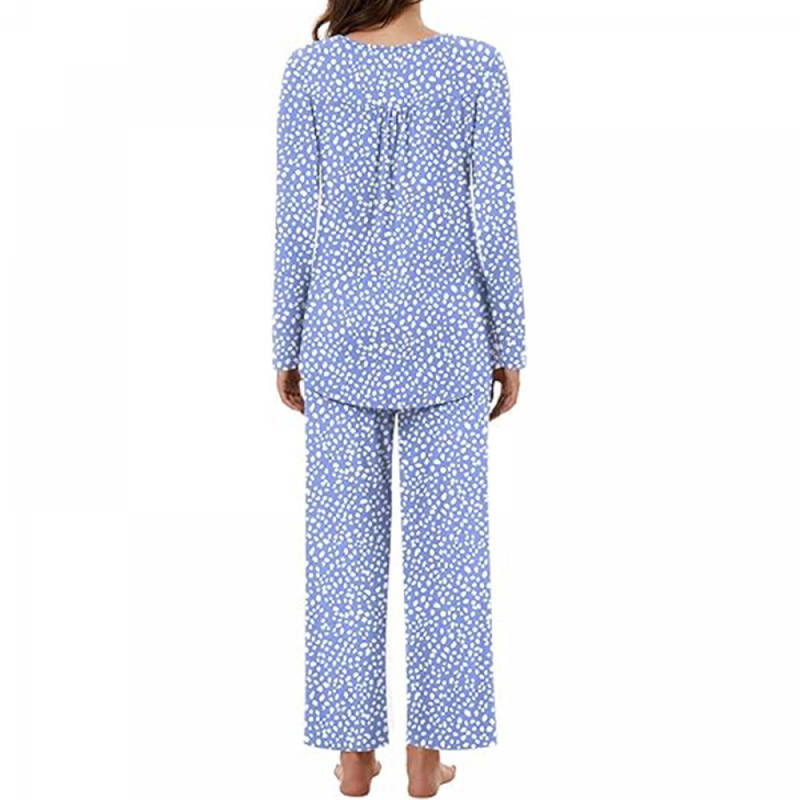 Women Fall Pajama Sets Ladies 2-Piece Lounge Indoor Sleepwear