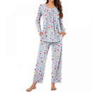 Women Fall Pajama Sets Ladies 2-Piece Lounge Indoor Sleepwear - AwwwCos