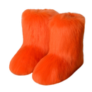 Women Faux Fur Fuzzy Snow Boots Fluffy Comfortable Winter Mid-Calf Boots - AwwwCos