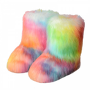 Women Faux Fur Fuzzy Snow Boots Fluffy Comfortable Winter Mid-Calf Boots - AwwwCos
