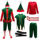 Women Female Christmas Mrs Claus Elf Cosplay Costume Accessory Full Set - AwwwCos