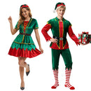 Women Female Christmas Mrs Claus Elf Cosplay Costume Accessory Full Set - AwwwCos