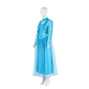 Women Film Beetlejuice Astrid Cosplay Costume Blue Dress - AwwwCos