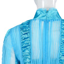 Women Film Beetlejuice Astrid Cosplay Costume Blue Dress - AwwwCos