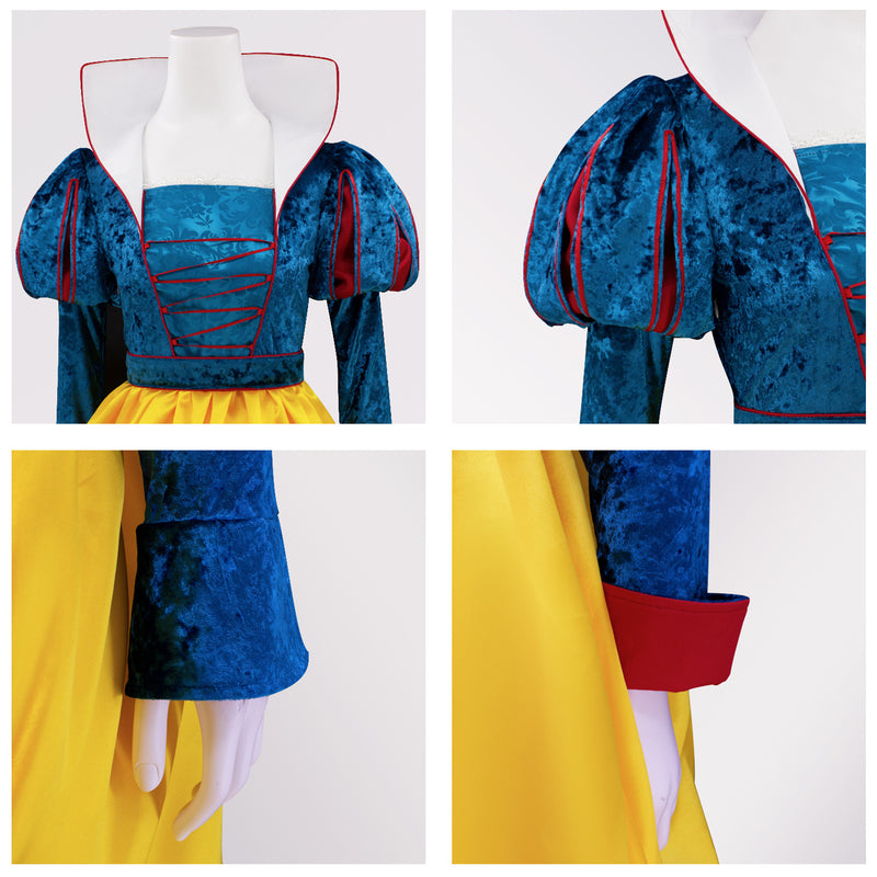 Women Film Snow White Queen Cosplay Costume Dress