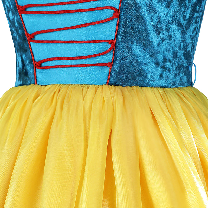 Women Film Snow White Cosplay Costume Luxurious Dress