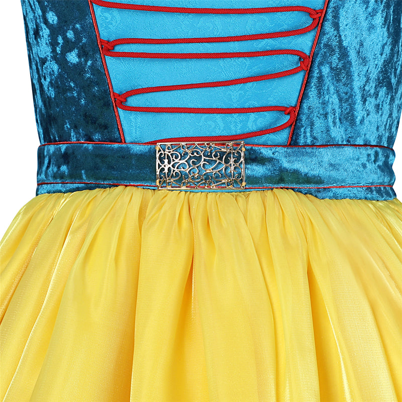 Women Film Snow White Cosplay Costume Luxurious Dress