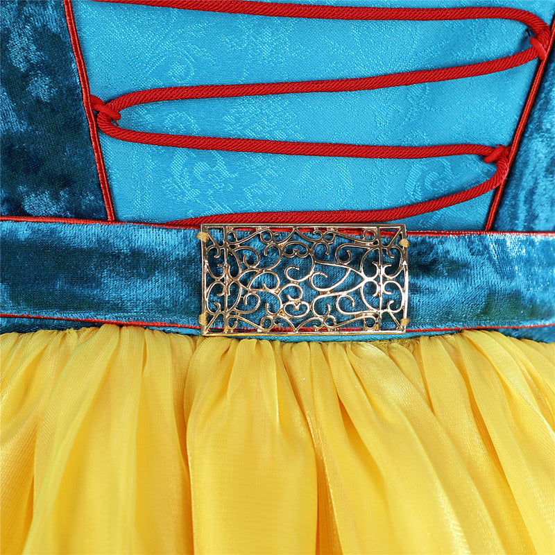 Women Film Snow White Cosplay Costume Luxurious Dress