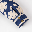 Women Floral Quilted Jacket Short Front Open Print Lightweight Coat - AwwwCos