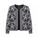 Women Floral Quilted Jacket Short Front Open Print Lightweight Coat - AwwwCos