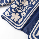 Women Floral Quilted Jacket Short Front Open Print Lightweight Coat - AwwwCos