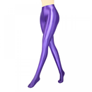 Women Footed Leggings Metallic Dance Shiny Leggings Shimmer Pants Glitter Tights - AwwwCos