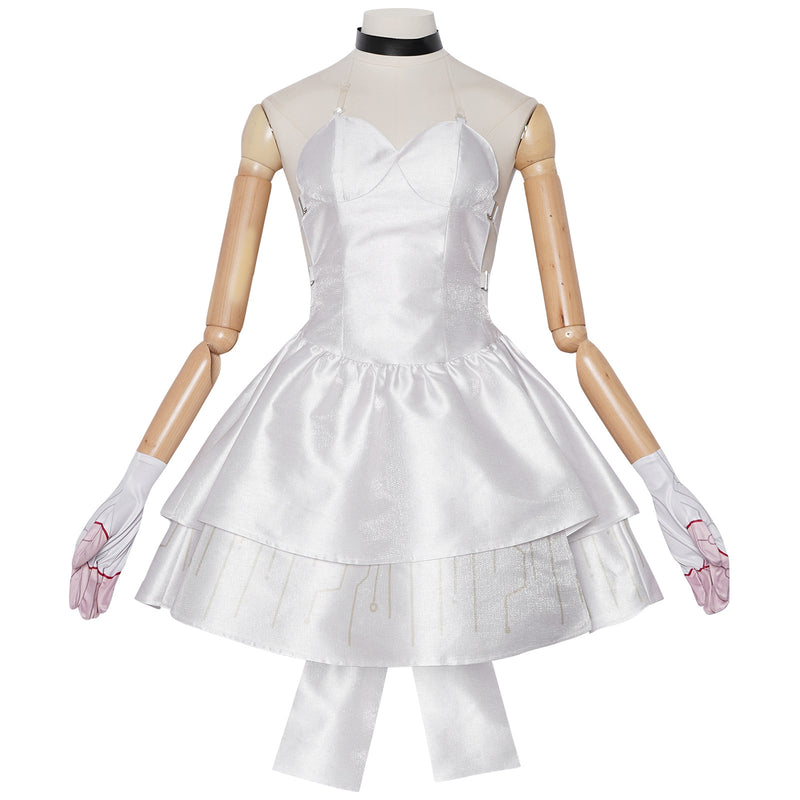 Women Game Moonlight Moth Silver Waves Cosplay Costume