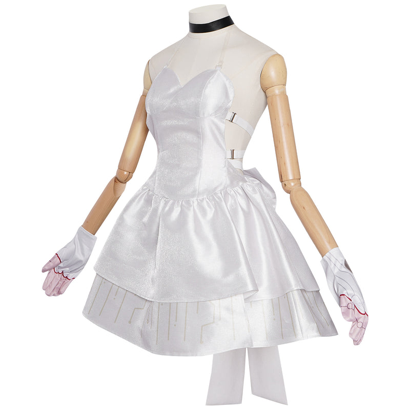 Women Game Moonlight Moth Silver Waves Cosplay Costume