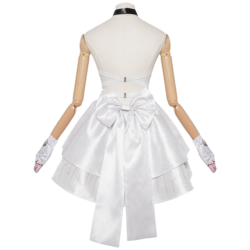 Women Game Moonlight Moth Silver Waves Cosplay Costume