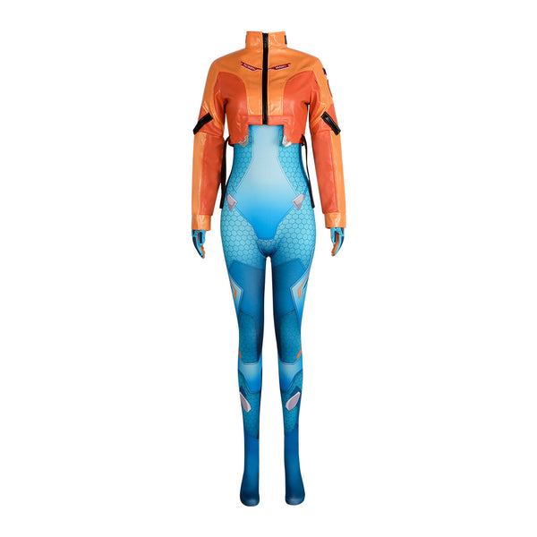 Women Game Overwatch Juno Cosplay Costume Tights Jumpsuit
